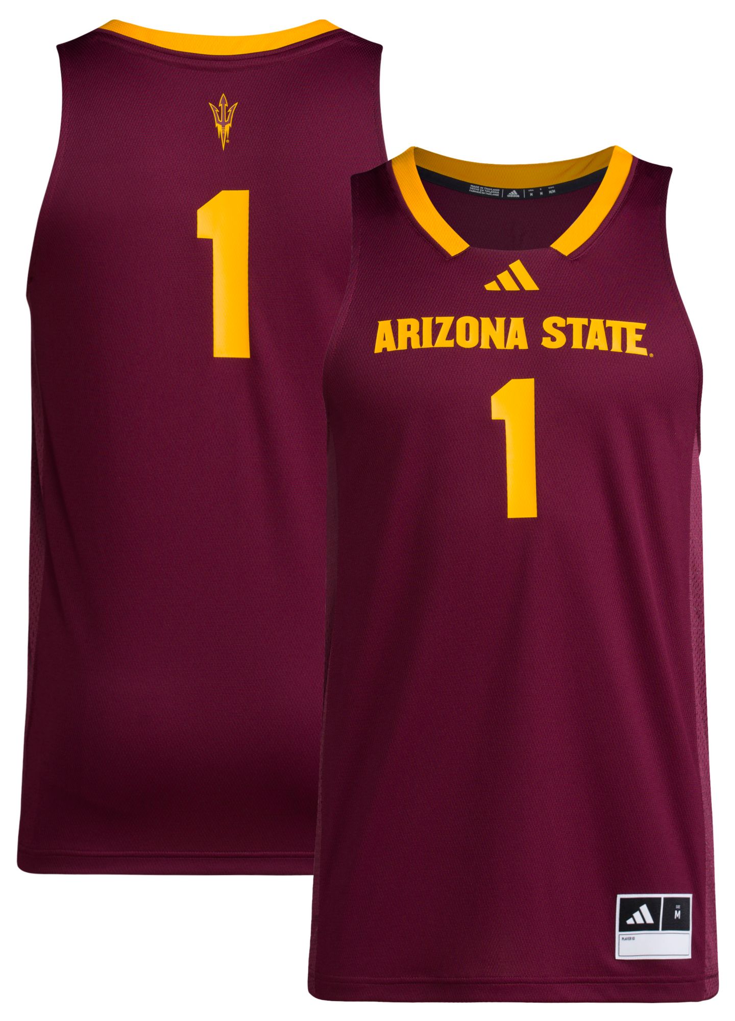 adidas Men's Arizona State Sun Devils Maroon Swingman Jersey product image