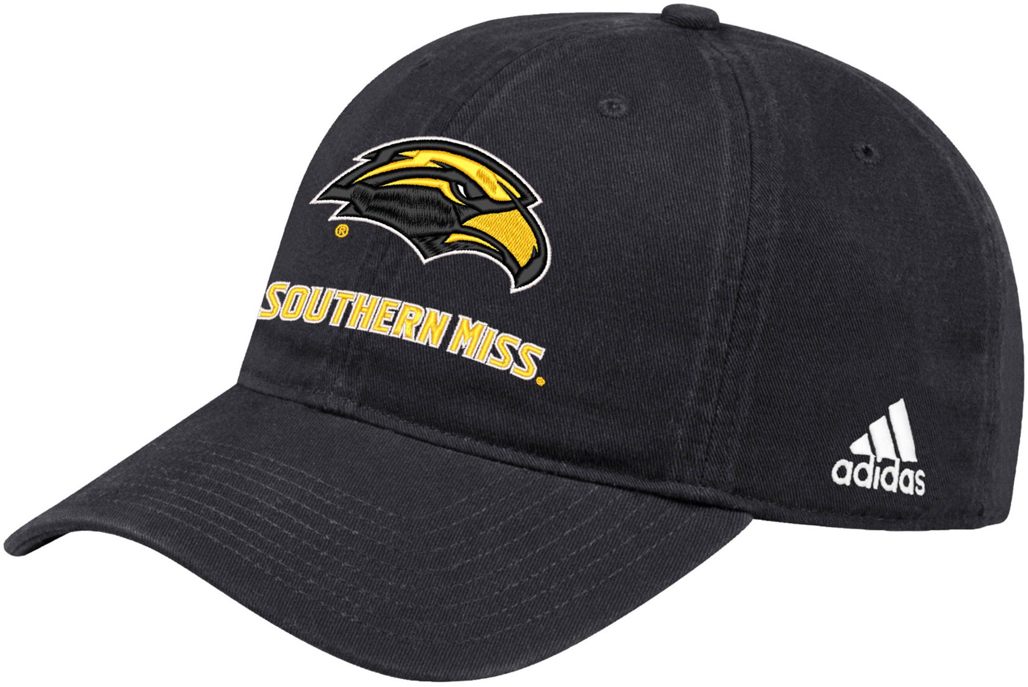 adidas Men's Southern Miss Golden Eagles Black Slouch Adjustable Hat product image