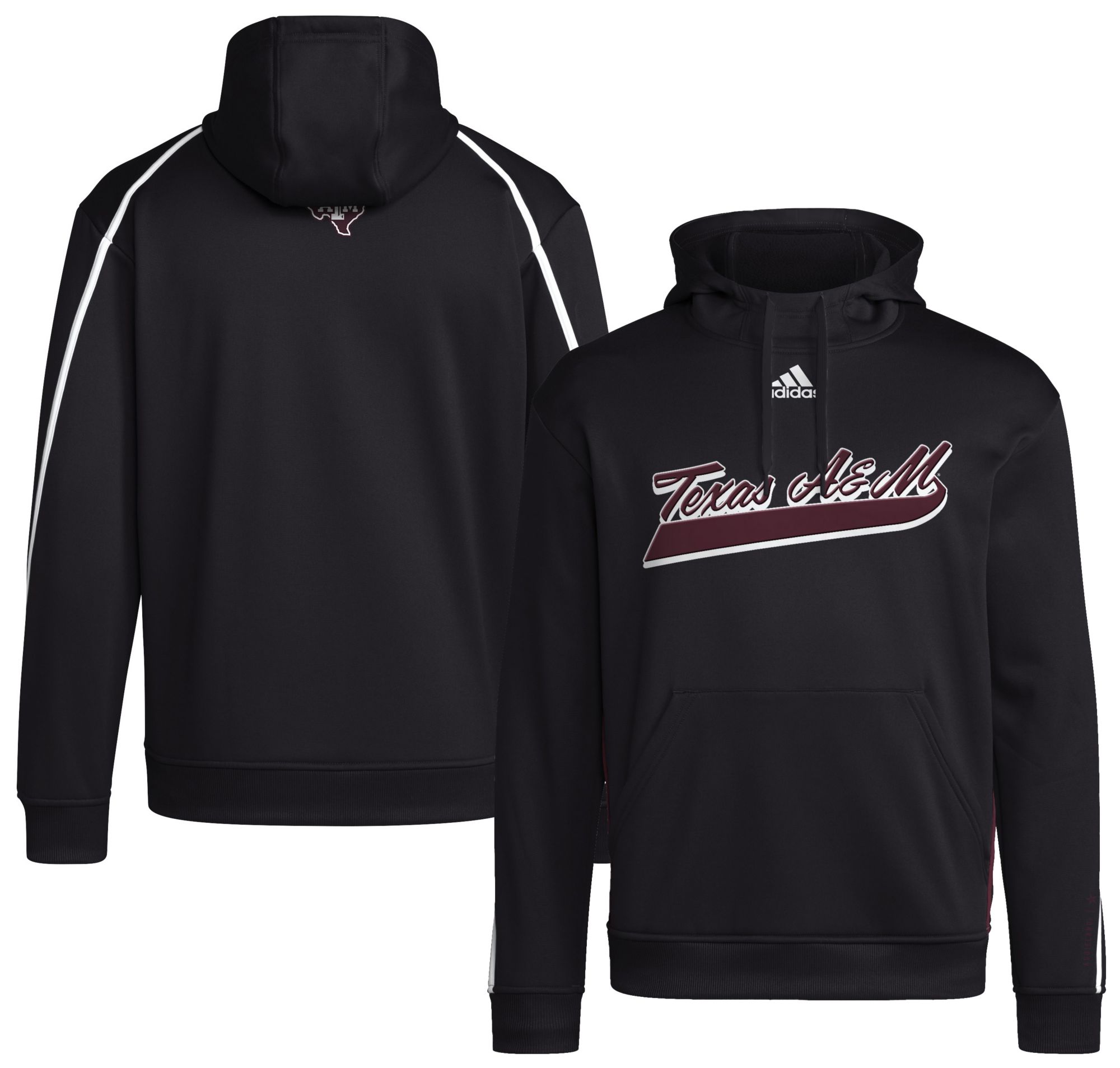 adidas Men's Texas A&M Aggies Black Sideline Travel Players Hoodie product image
