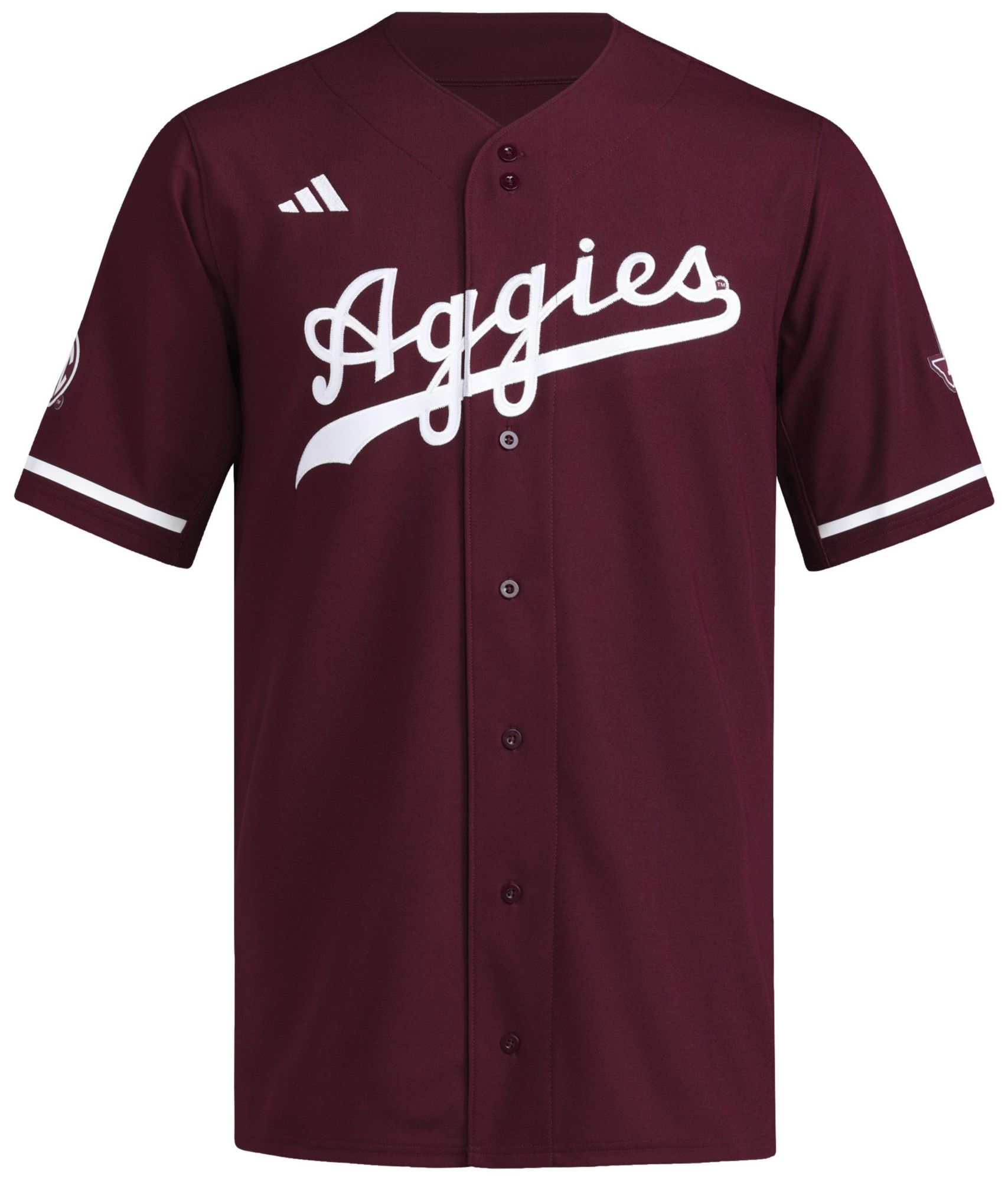 adidas Men's Texas A&M Aggies Team Maroon Replica Baseball Jersey product image