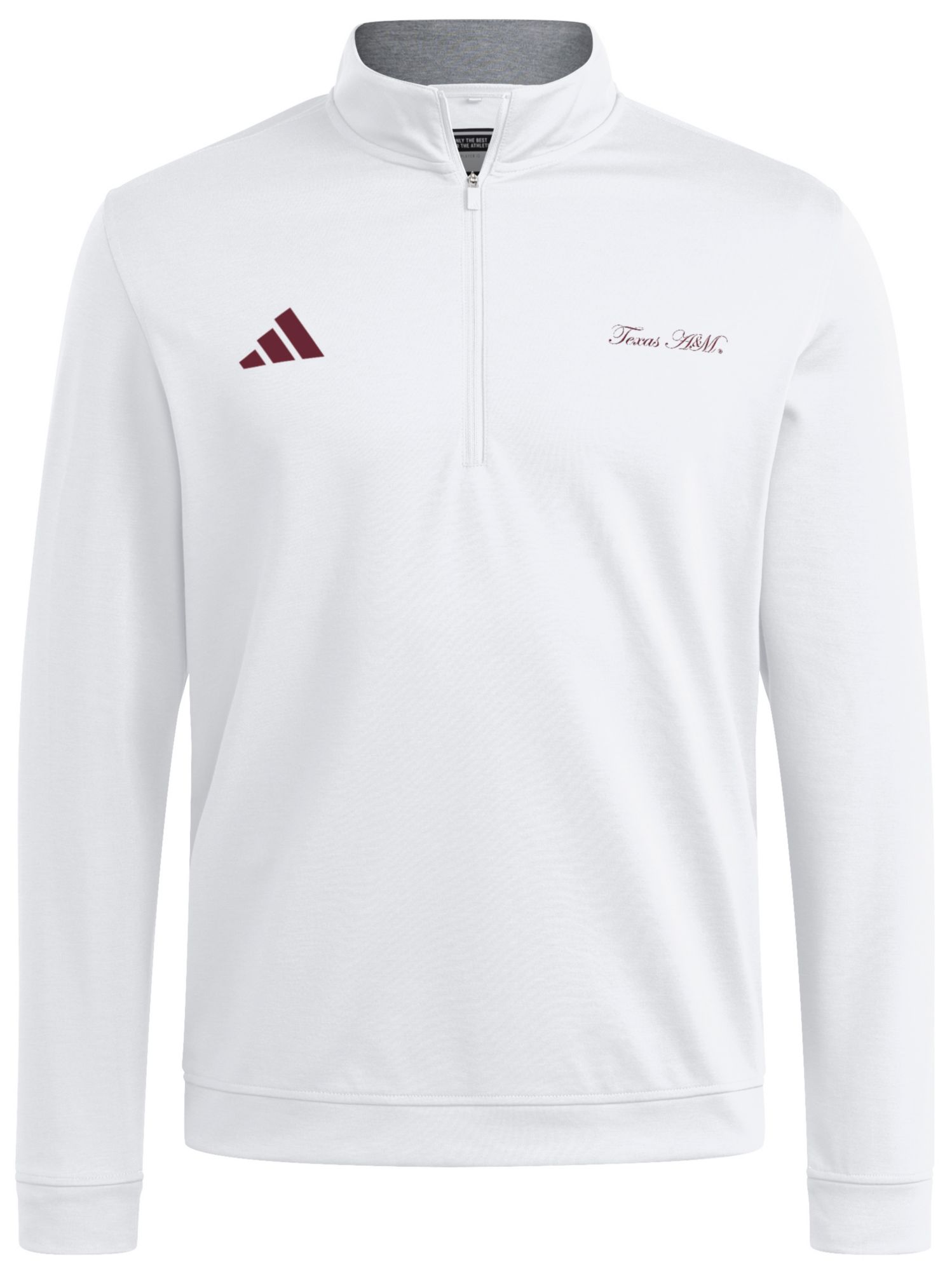 adidas Men's Texas A&M Aggies White Spring Fling Quarter-Zip Pullover product image