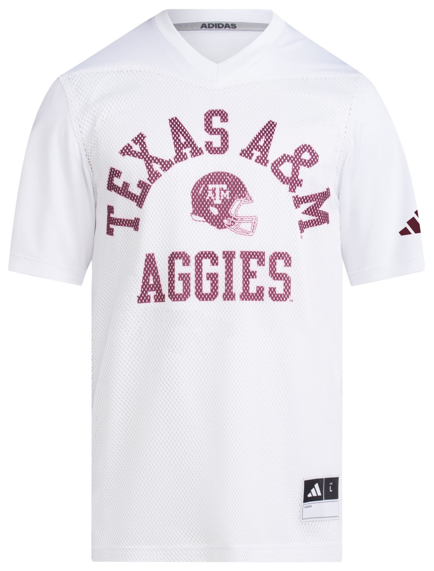 adidas Men's Texas A&M Aggies White Replica Tailgate Football Jersey product image