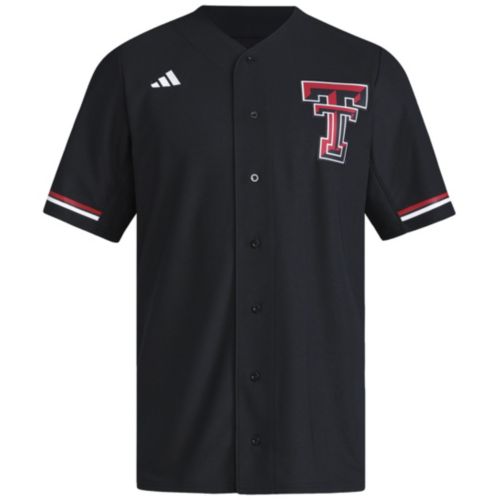 adidas Men's Texas Tech Red Raiders Black Tiro Soccer Jersey