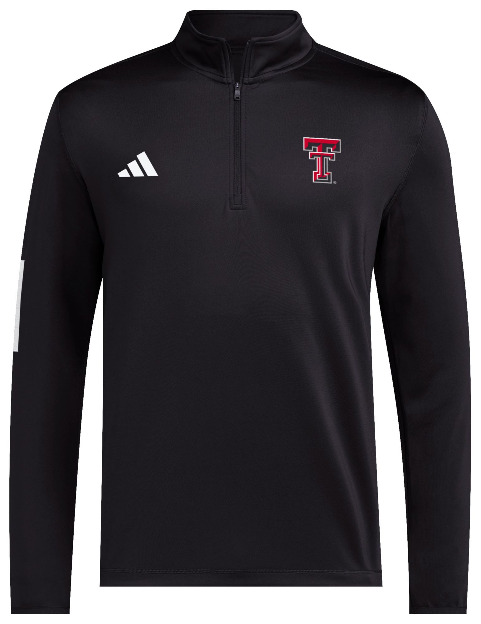 adidas Men's Texas Tech Red Raiders Black Golf 1/4 Zip Pullover product image