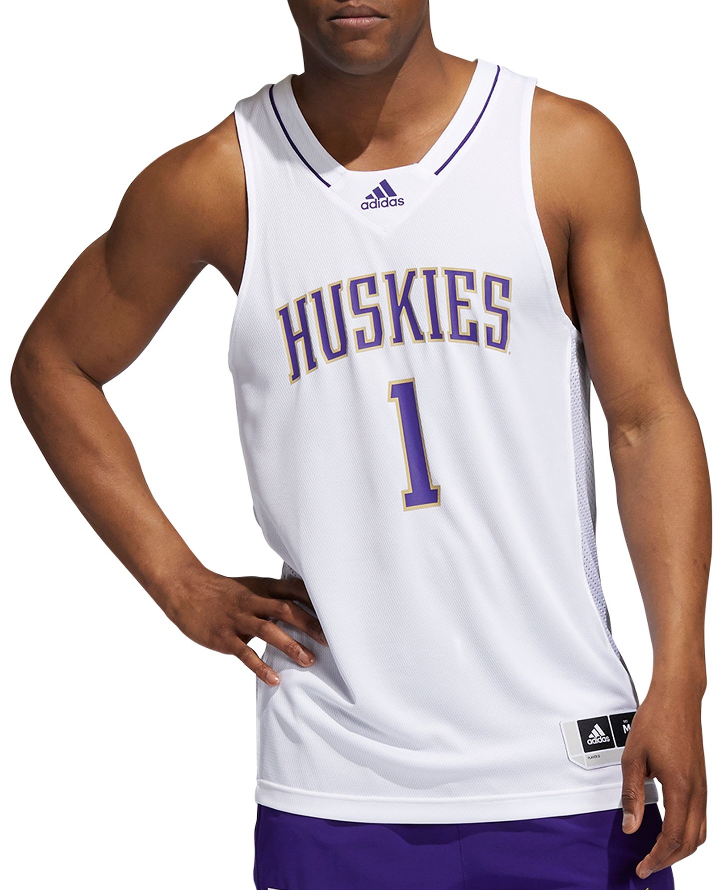 adidas Men's Washington Huskies White Swingman Jersey product image