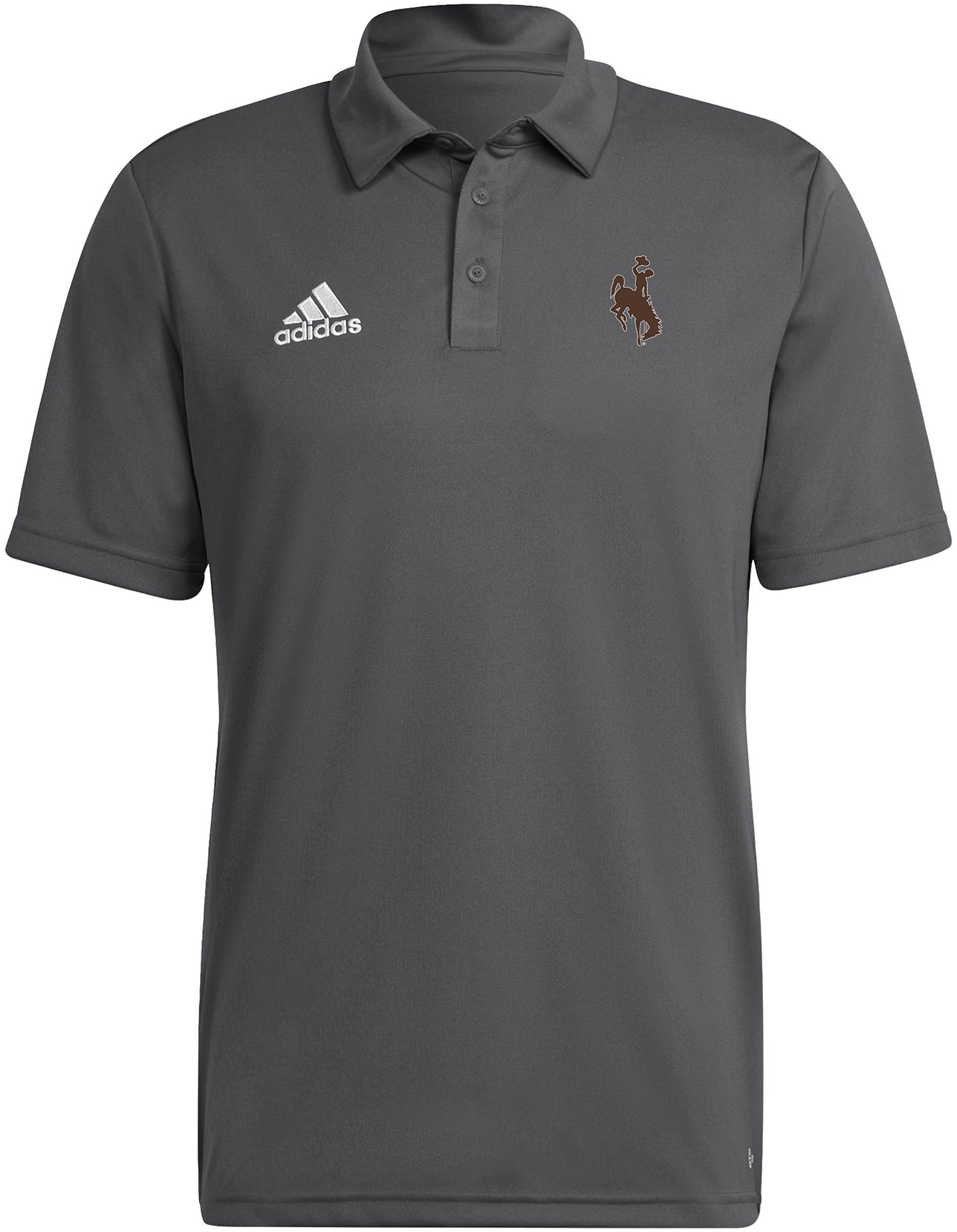 adidas Men's Wyoming Cowboys Grey Entrada 22 Polo product image