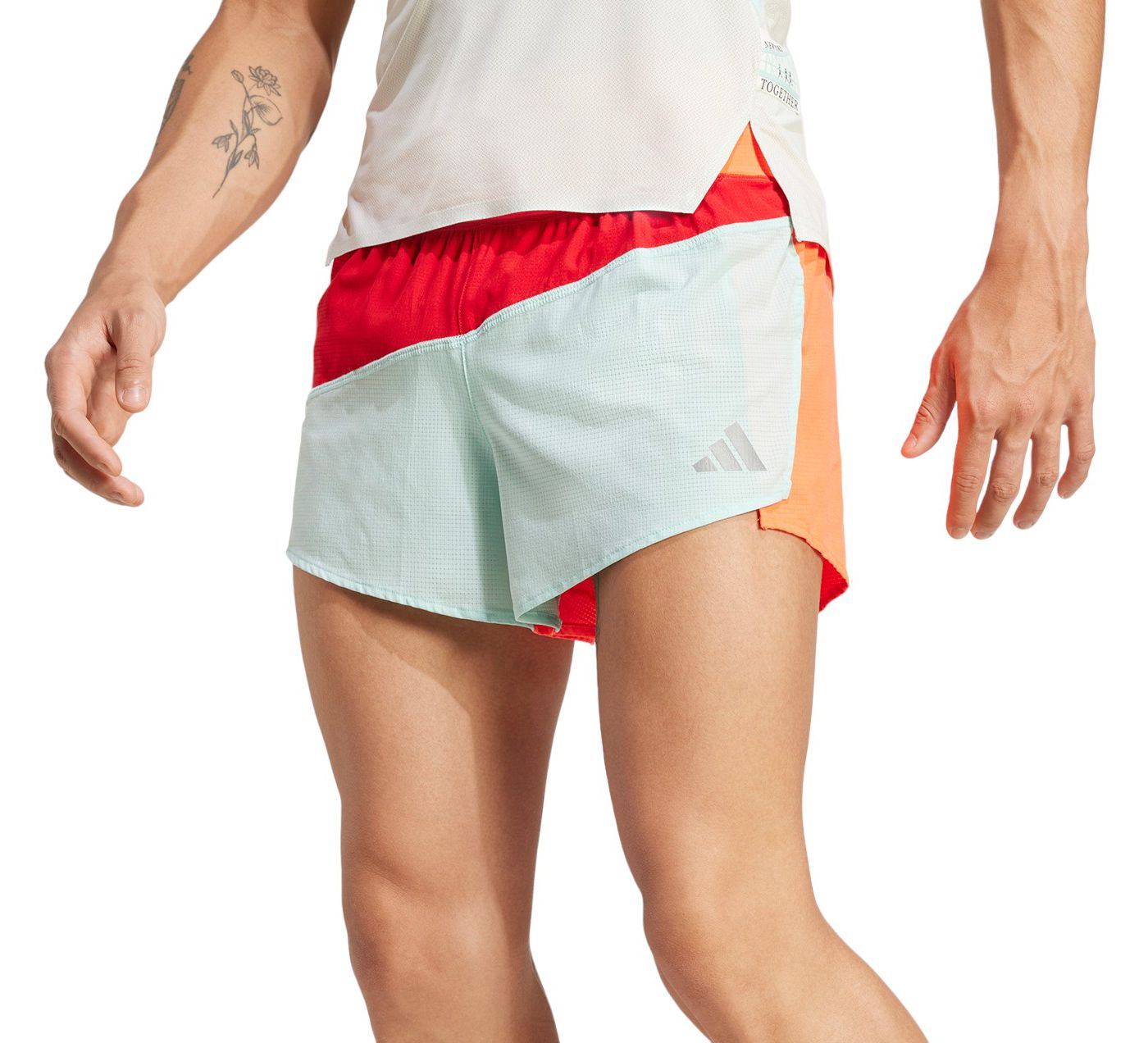 Adidas split running shorts sale