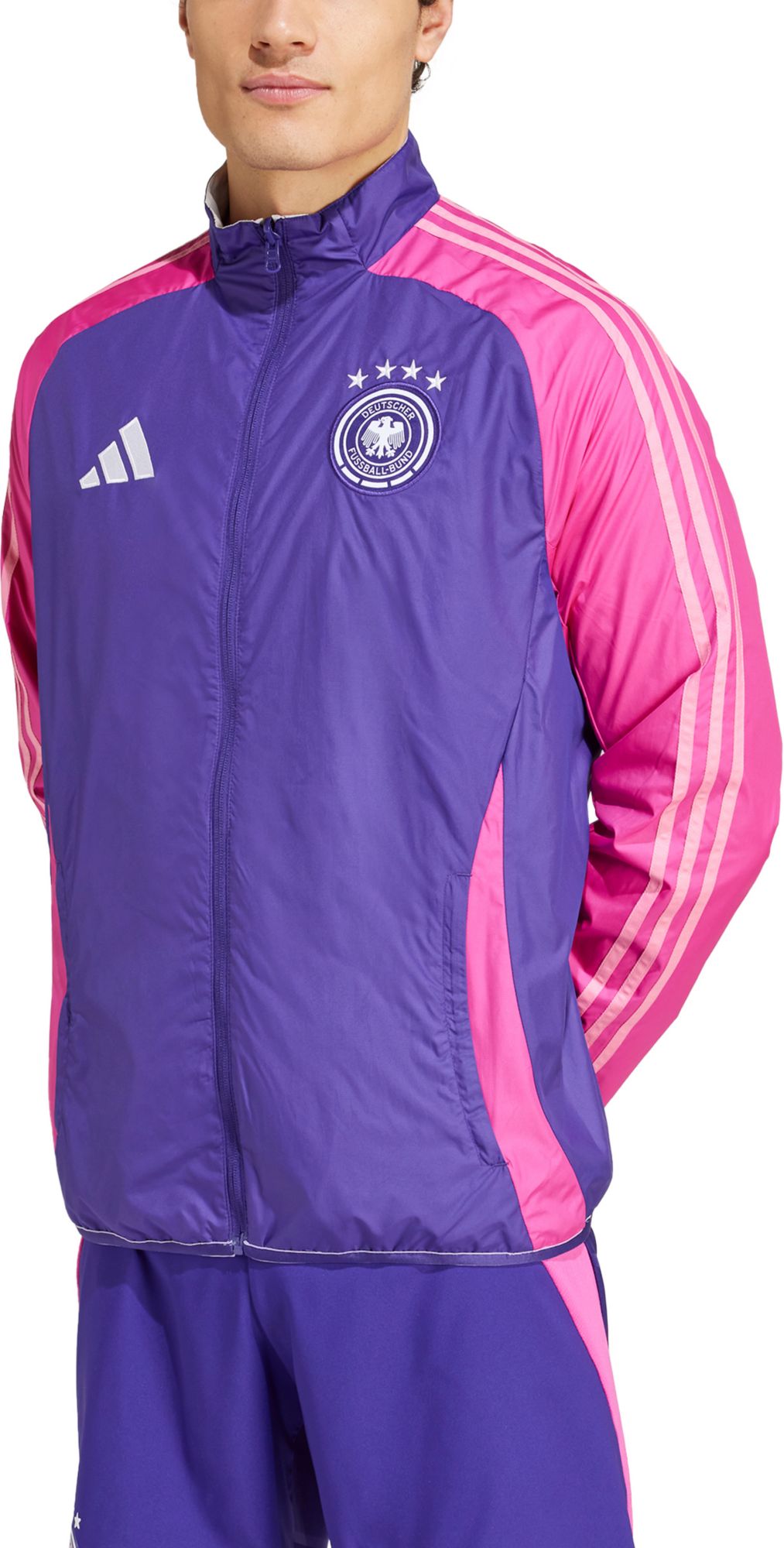 adidas Adult Germany Purple Anthem Jacket product image