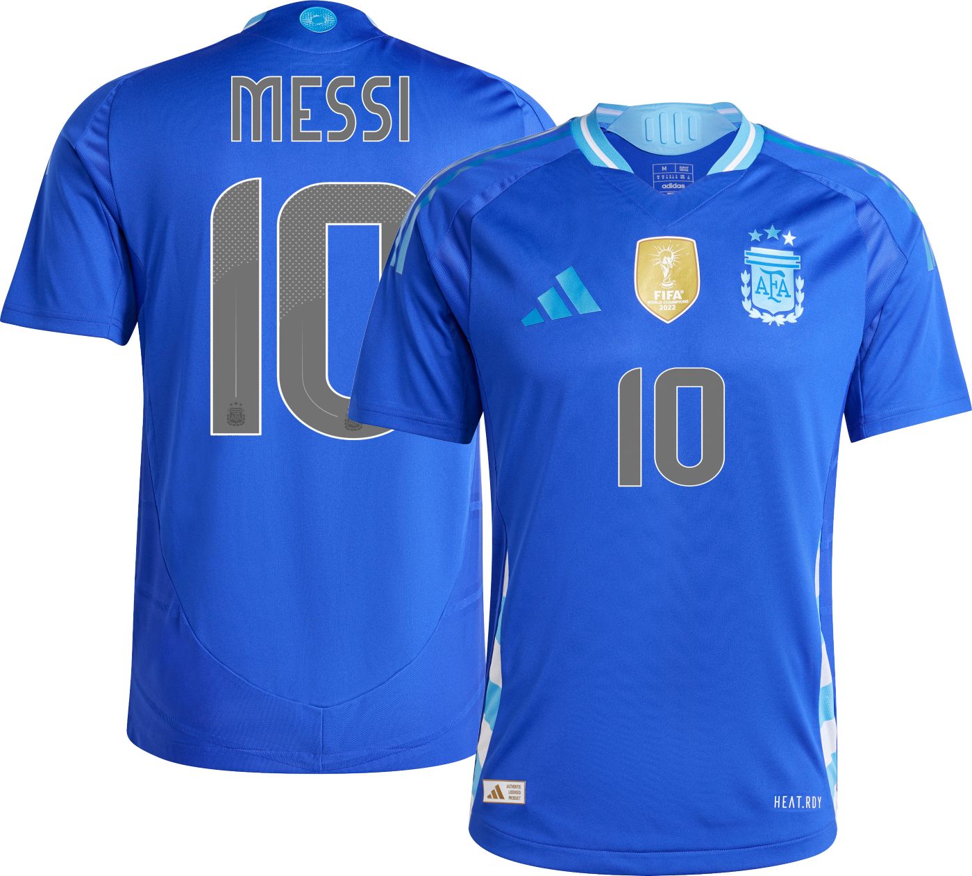 Messi #10 kids youth deals jersey medium with shorts Argentina 2022 World Cup