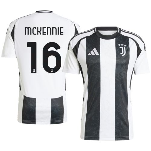 adidas Adult Juventus Timothy Weah #22 2024-25 Home Replica Jersey
