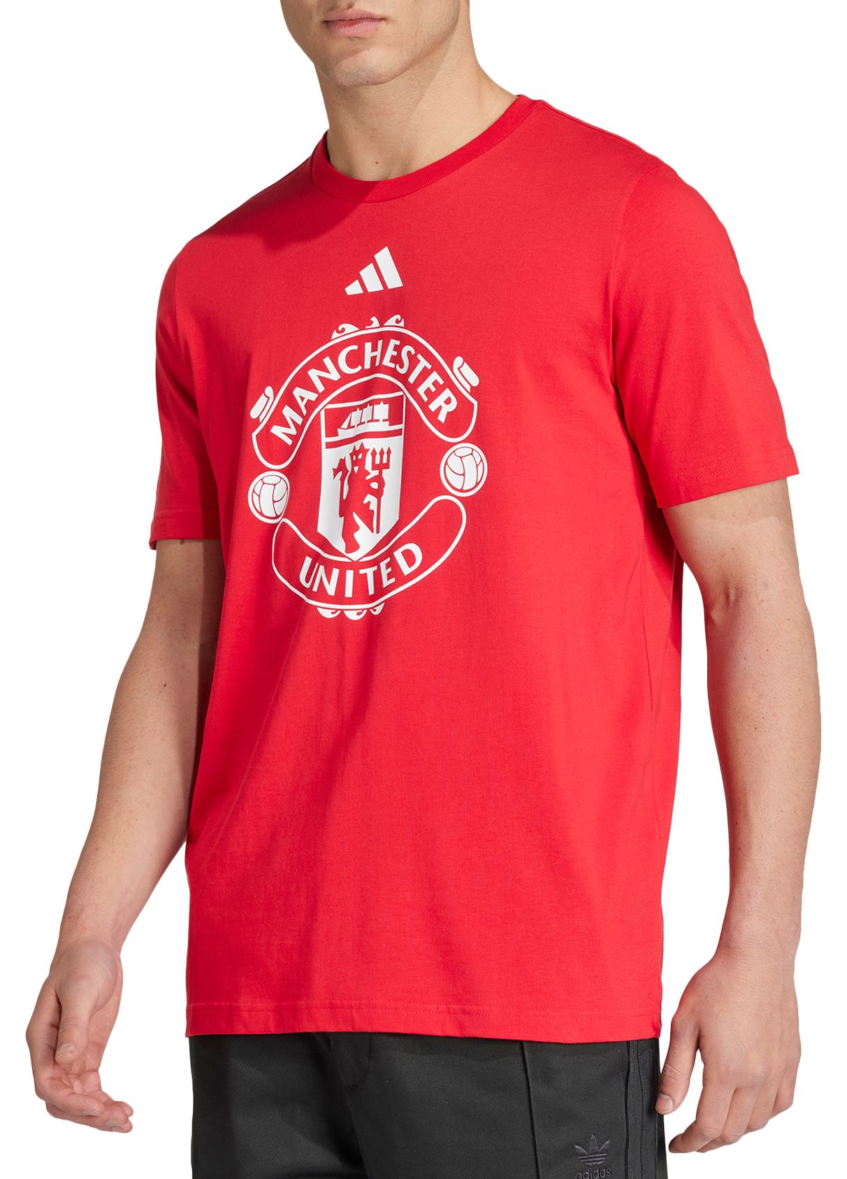 adidas Adult Manchester United 2024 DNA Red T-Shirt product image