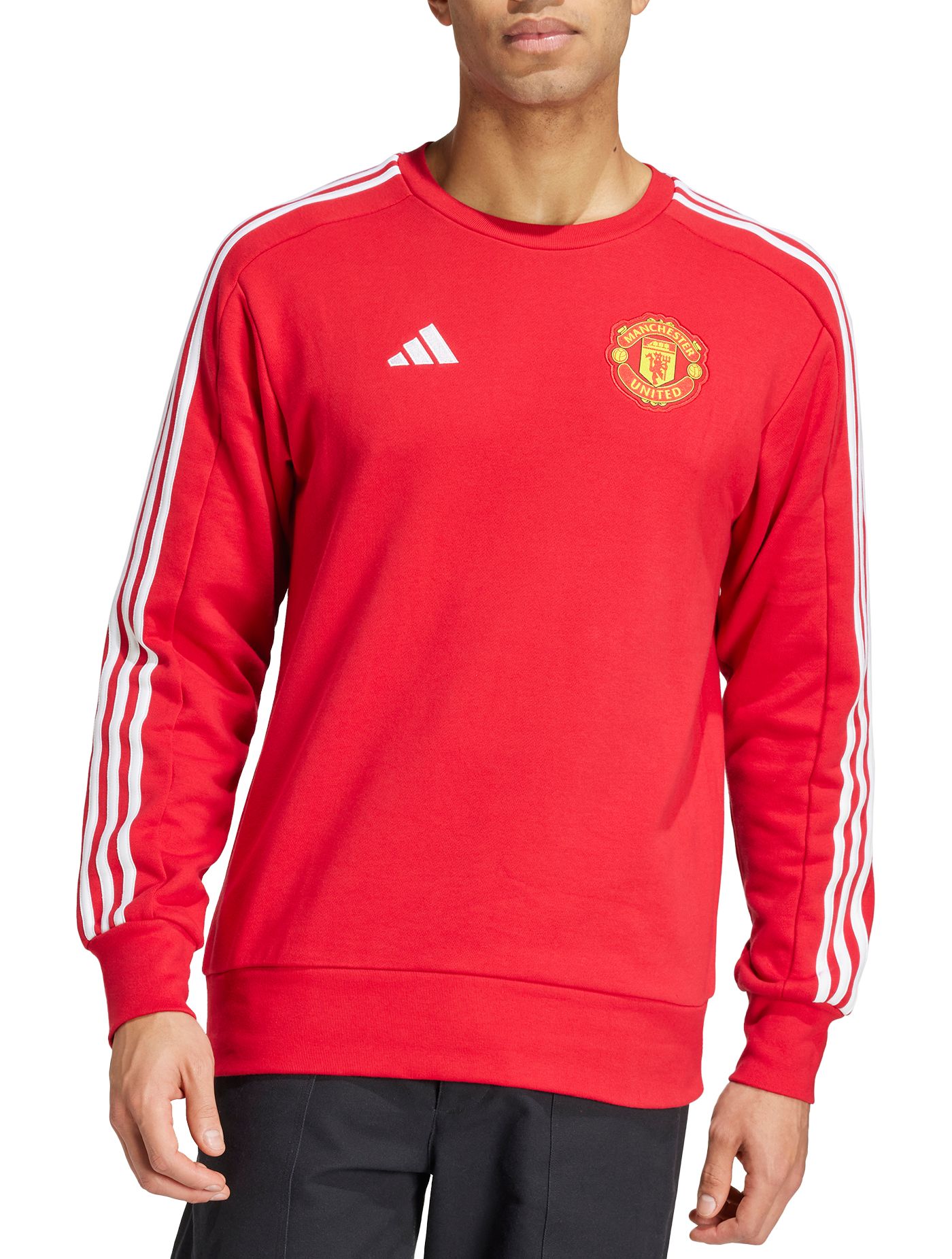 Adidas red crew neck hotsell