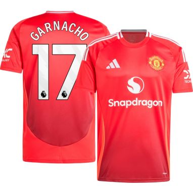 adidas Adult Manchester United Alejandro Garnacho #17 2024 Home