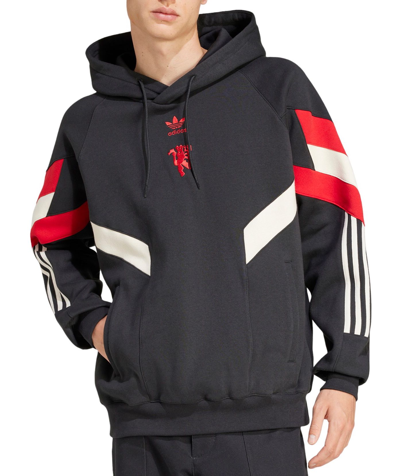 adidas Adult Manchester United 2024 Lifestyler Black Pullover Hoodie Dick s Sporting Goods