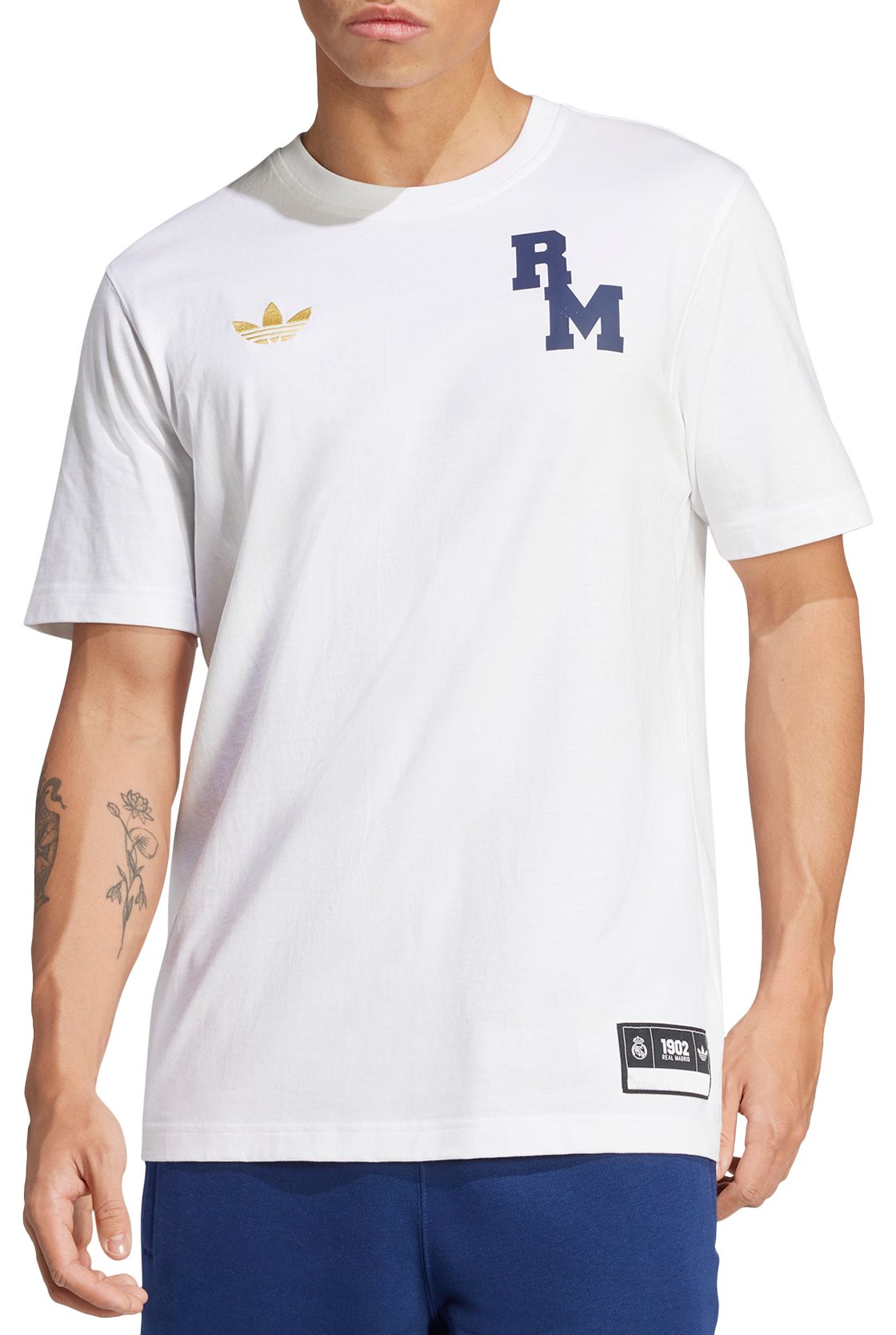 adidas Adult Real Madrid 2024 Vintage Originals White T-Shirt product image
