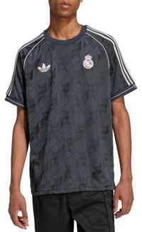 adidas Adult Real Madrid 2024 Lifestyler Grey Long Sleeve
