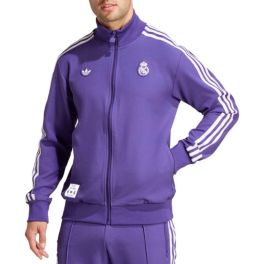 adidas Adult Real Madrid 2024-25 Purple Terrace Icon Jacket