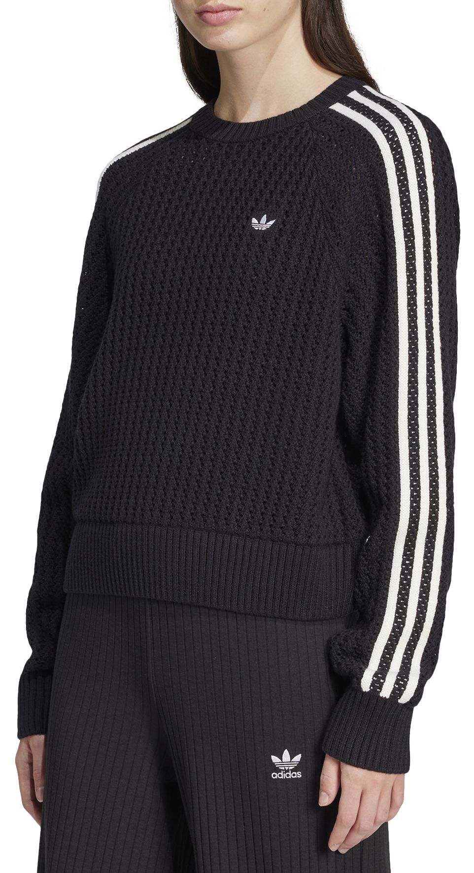 adidas Women's Knitted Crew Pullover Shirt product image