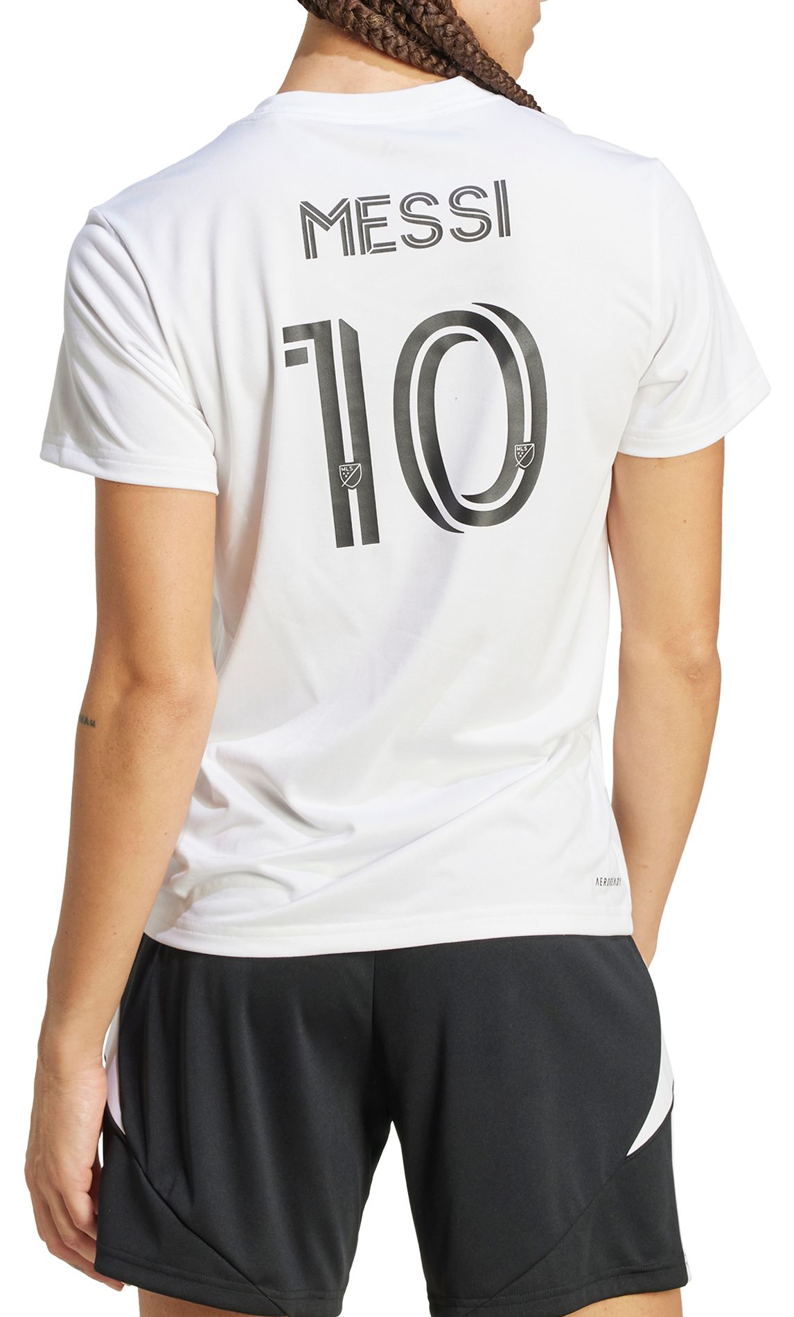 adidas Women's Inter Miami CF 2025 Lionel Messi #10  White T-Shirt product image