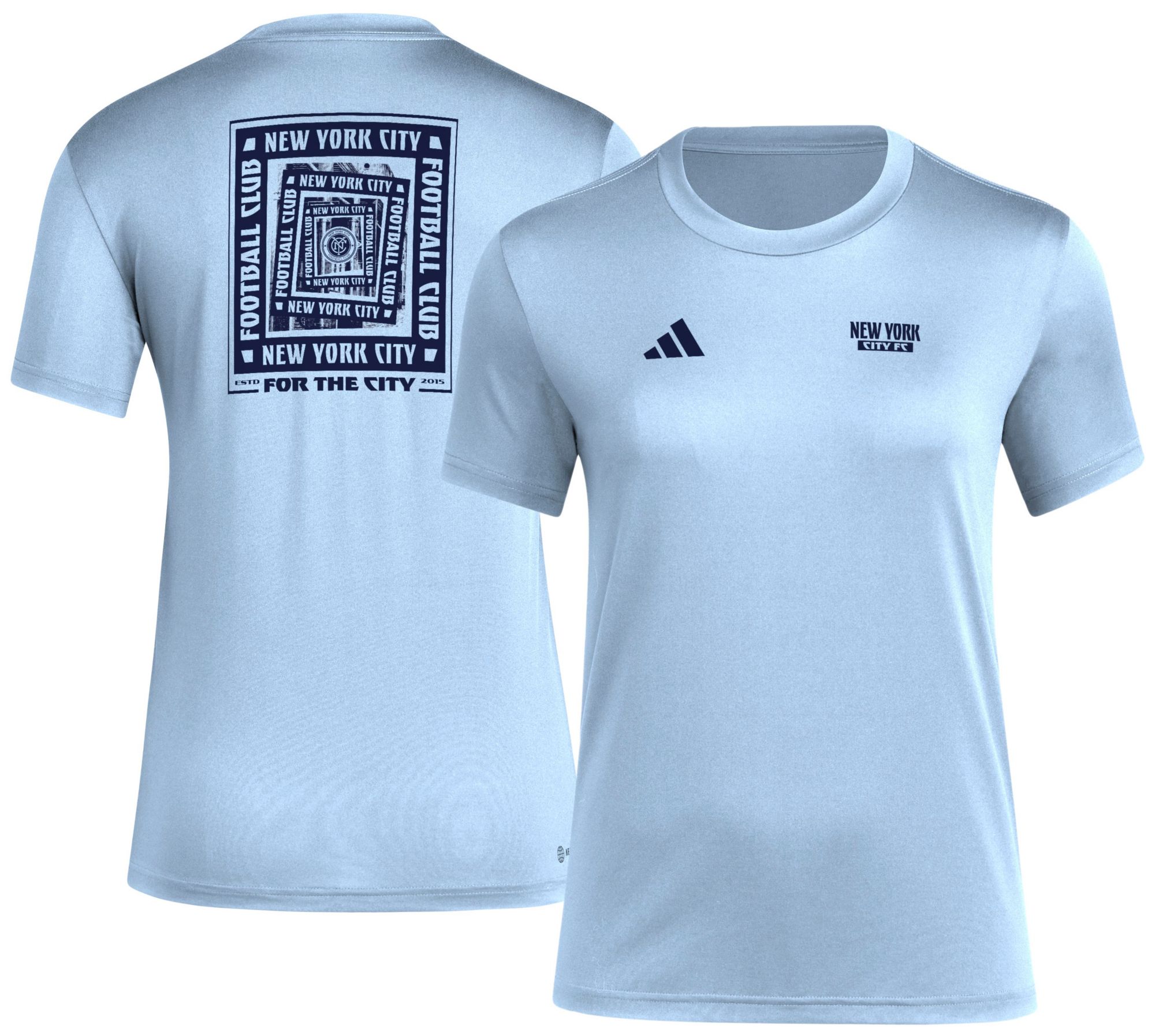 adidas Women's New York City FC 2025 Blue Local Warp T-Shirt product image