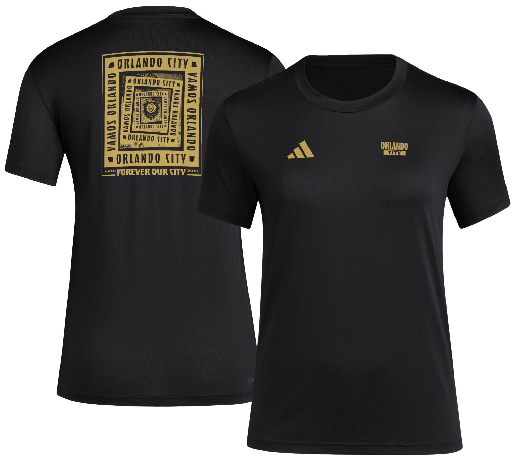 adidas Women's Orlando City 2025 Black Local Warp T-Shirt product image