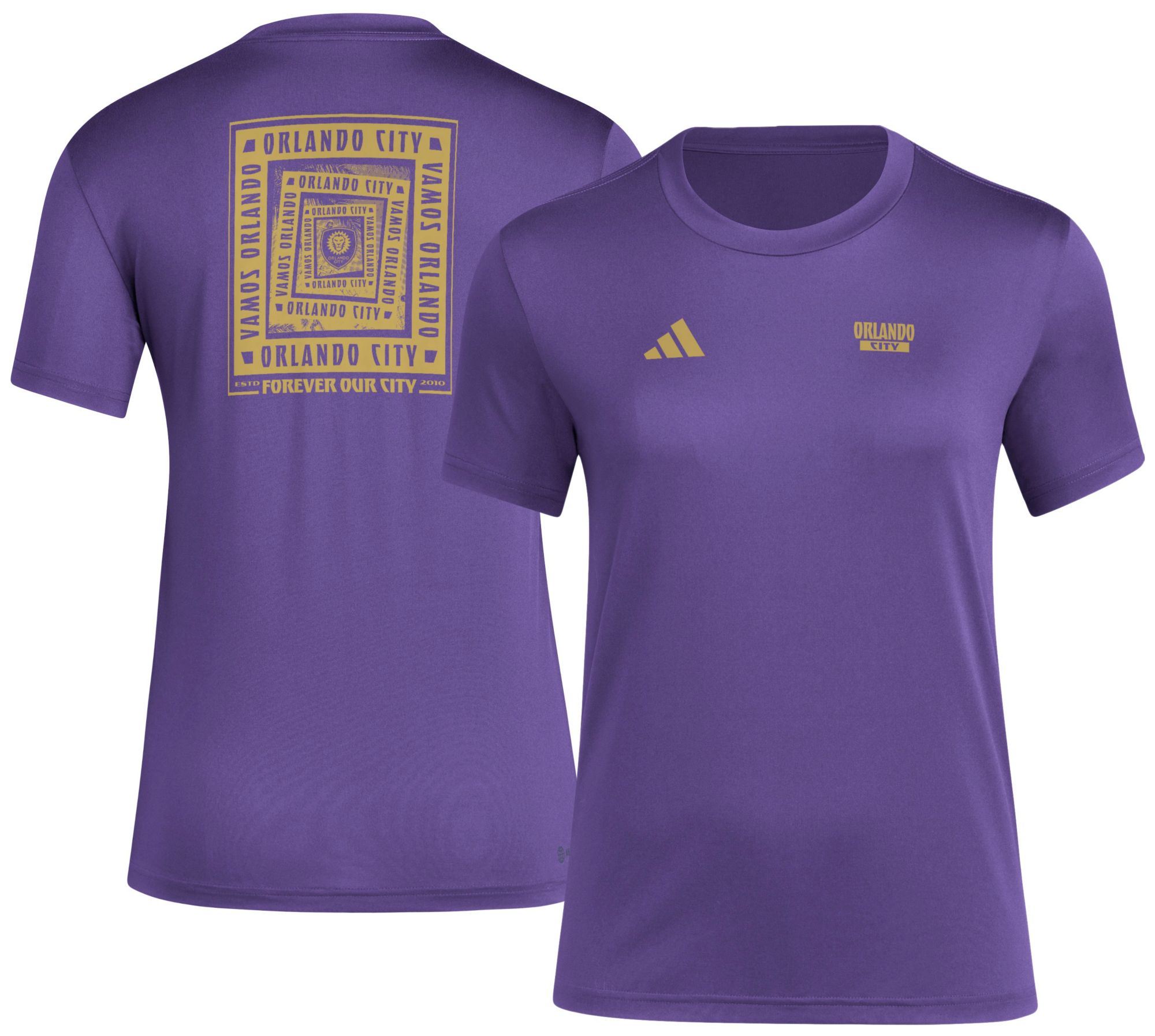 adidas Women's Orlando City 2025 Purple Local Warp T-Shirt product image