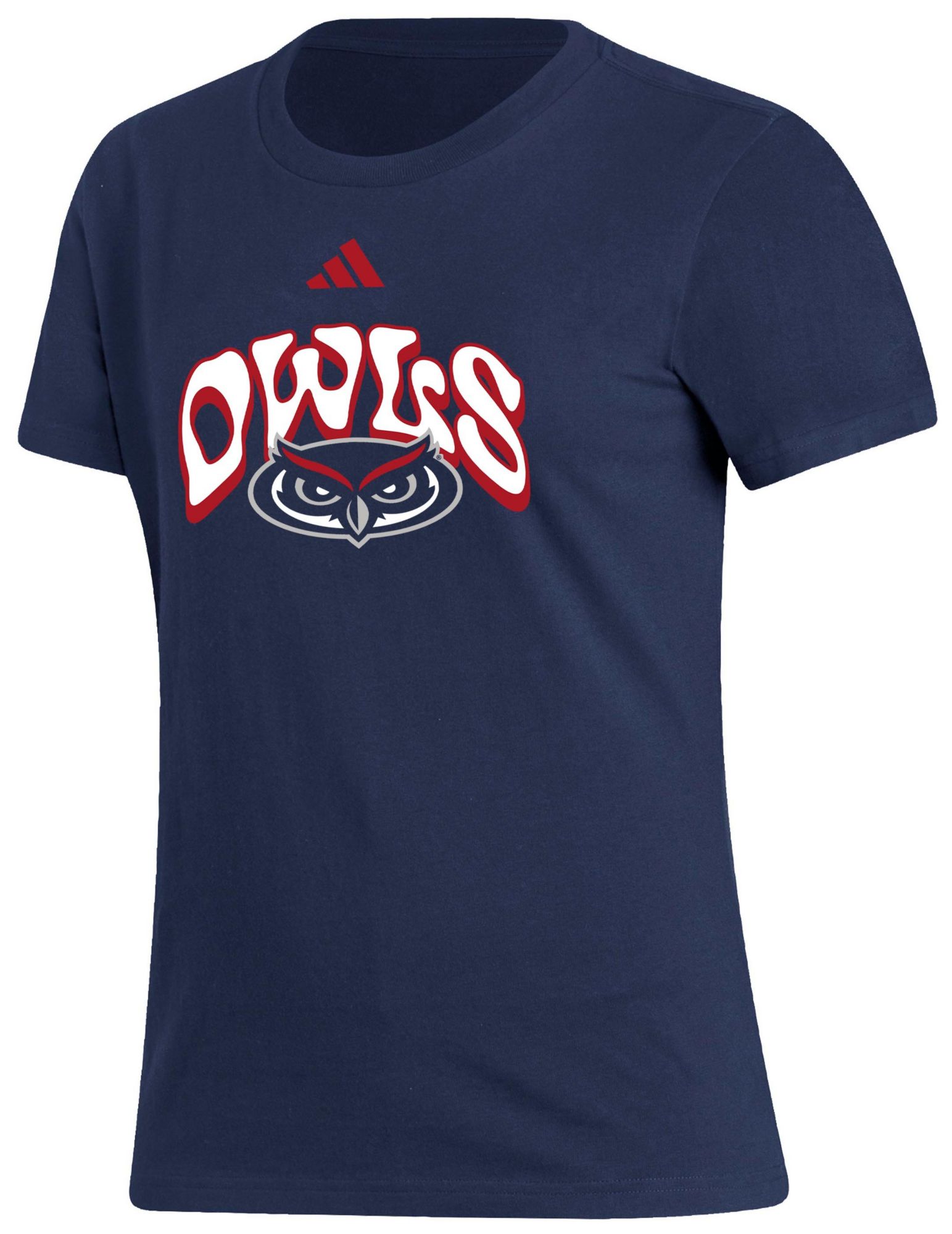 adidas Women's Florida Atlantic Owls Navy Fresh T-Shirt product image