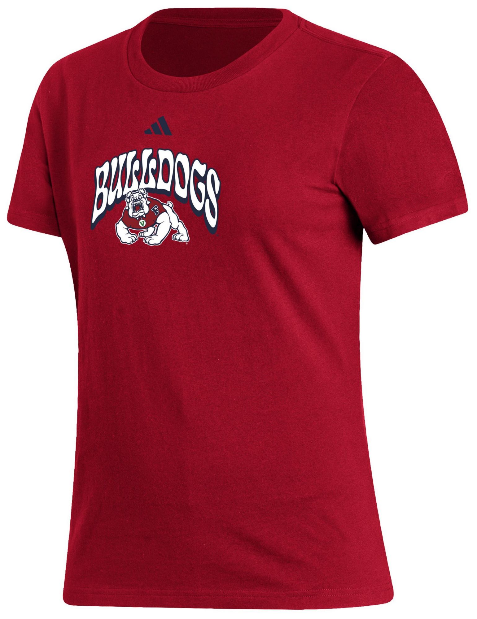 adidas Women's Fresno State Bulldogs Red Fresh T-Shirt product image