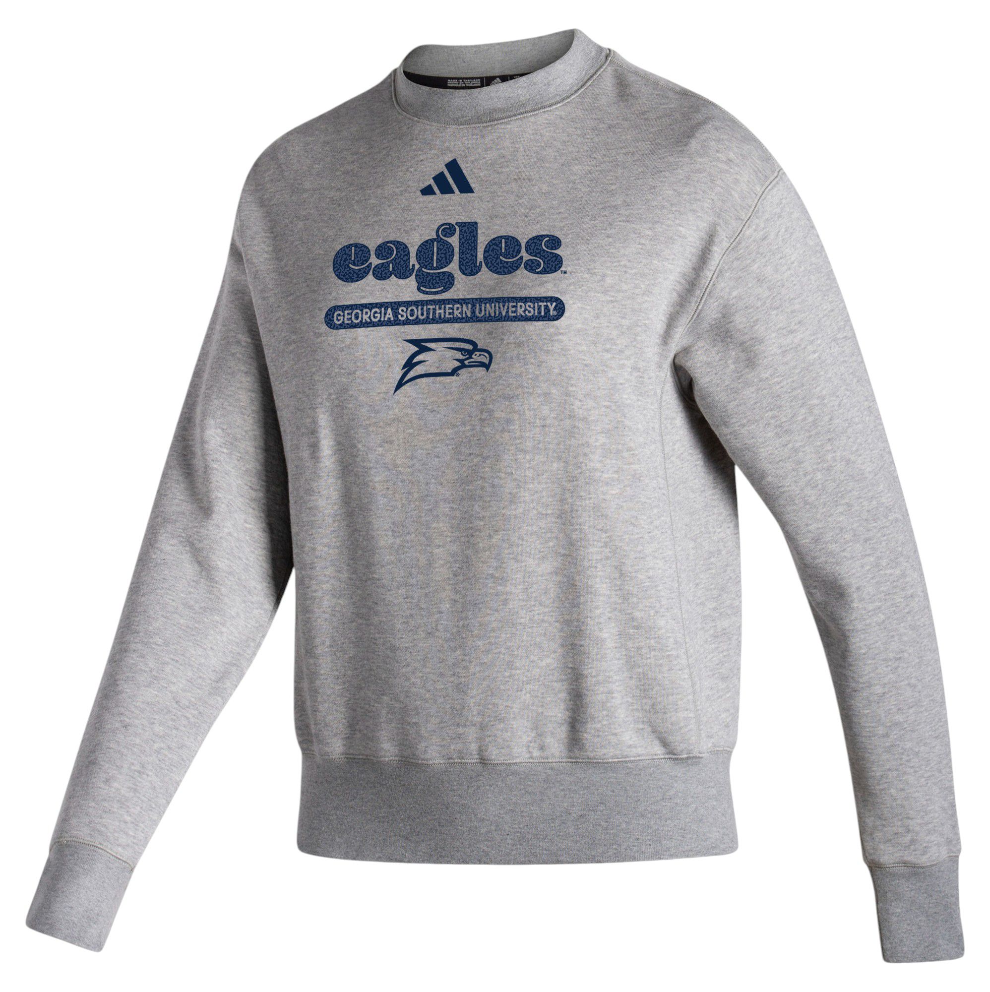 adidas Women's Georgia Southern Eagles Grey Vintage Pullover Crew Sweatshirt product image