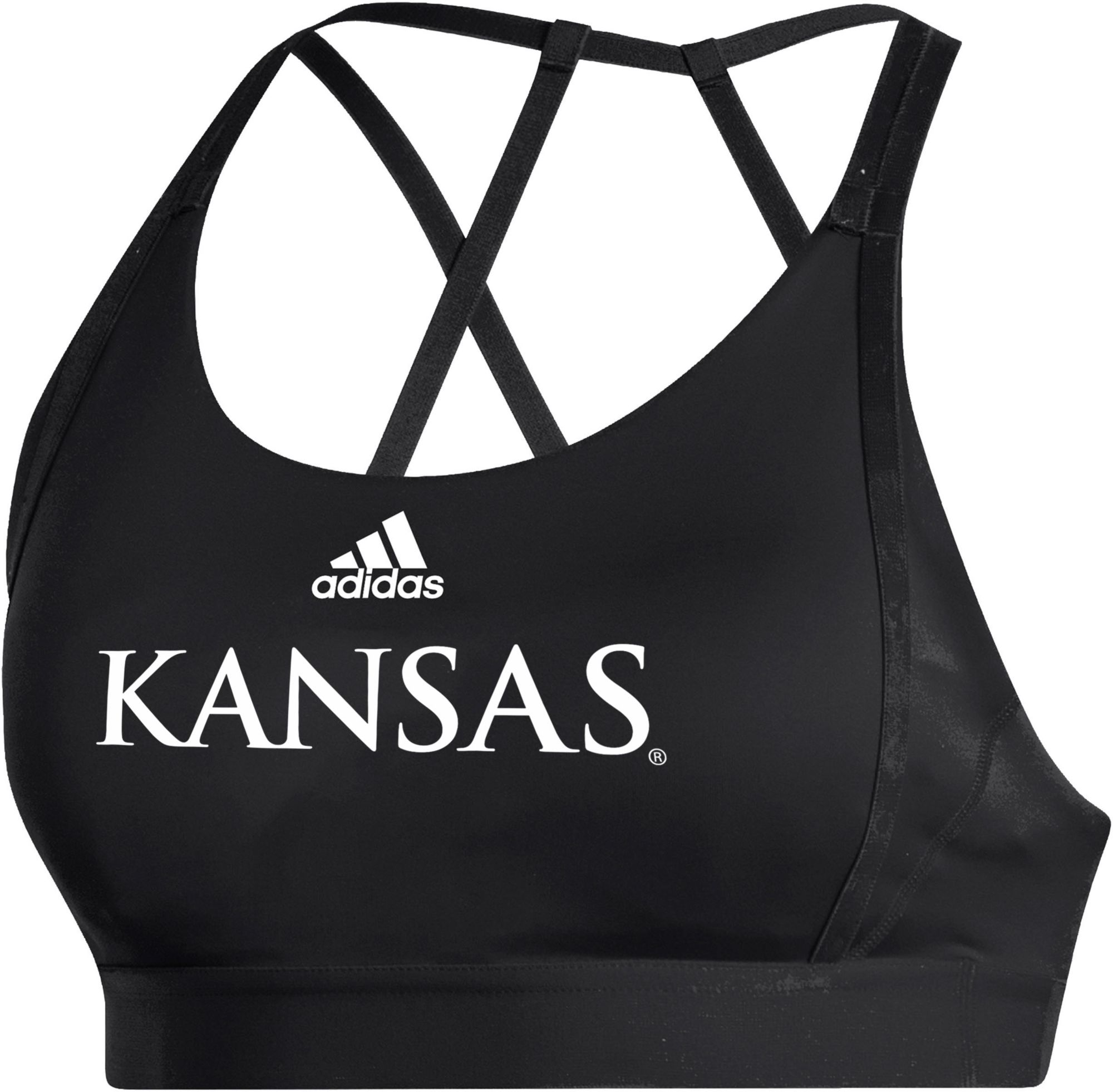 adidas Women's Kansas Jayhawks Black Ultimate Bra product image