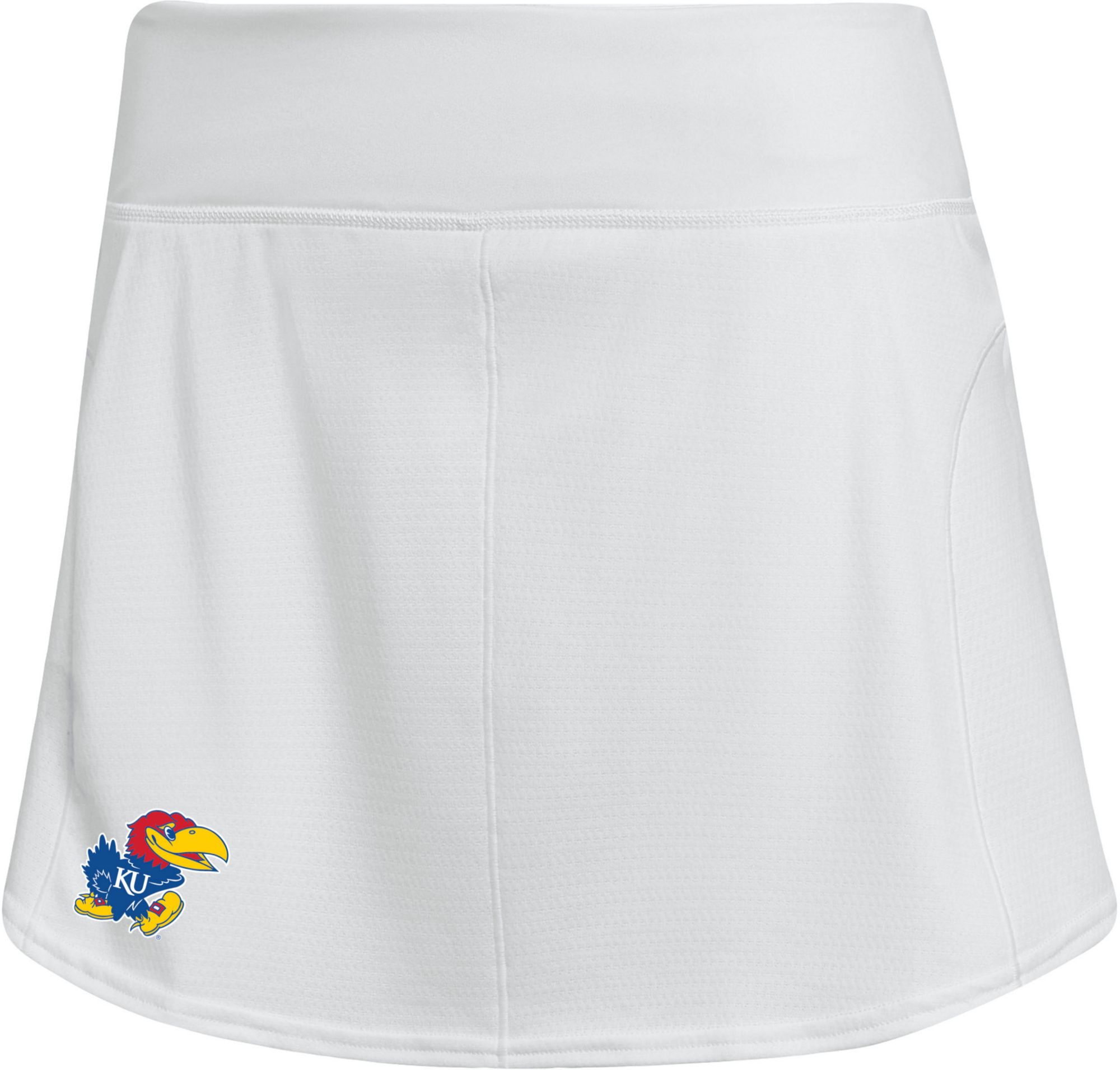 adidas Women's Kansas Jayhawks White Tennis Skirt product image