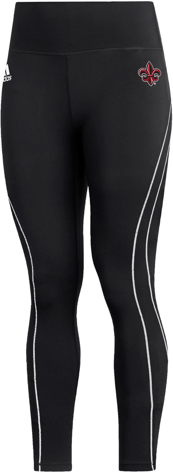 adidas Women's Louisiana-Lafayette Ragin' Cajuns Black Stadium Training 7/8 Leggings product image