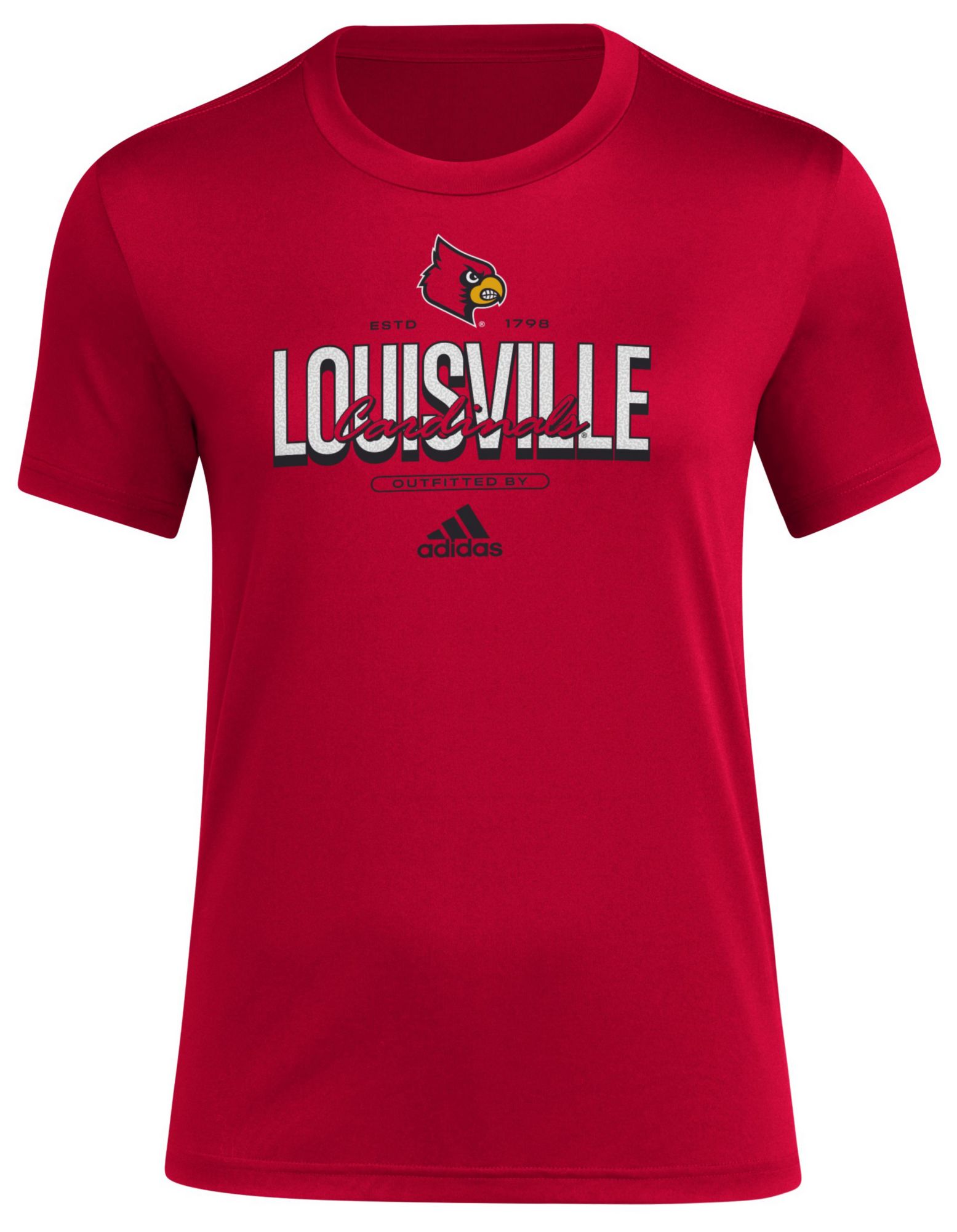 adidas Women's Louisville Cardinals Cardinal Red Chimara T-Shirt product image
