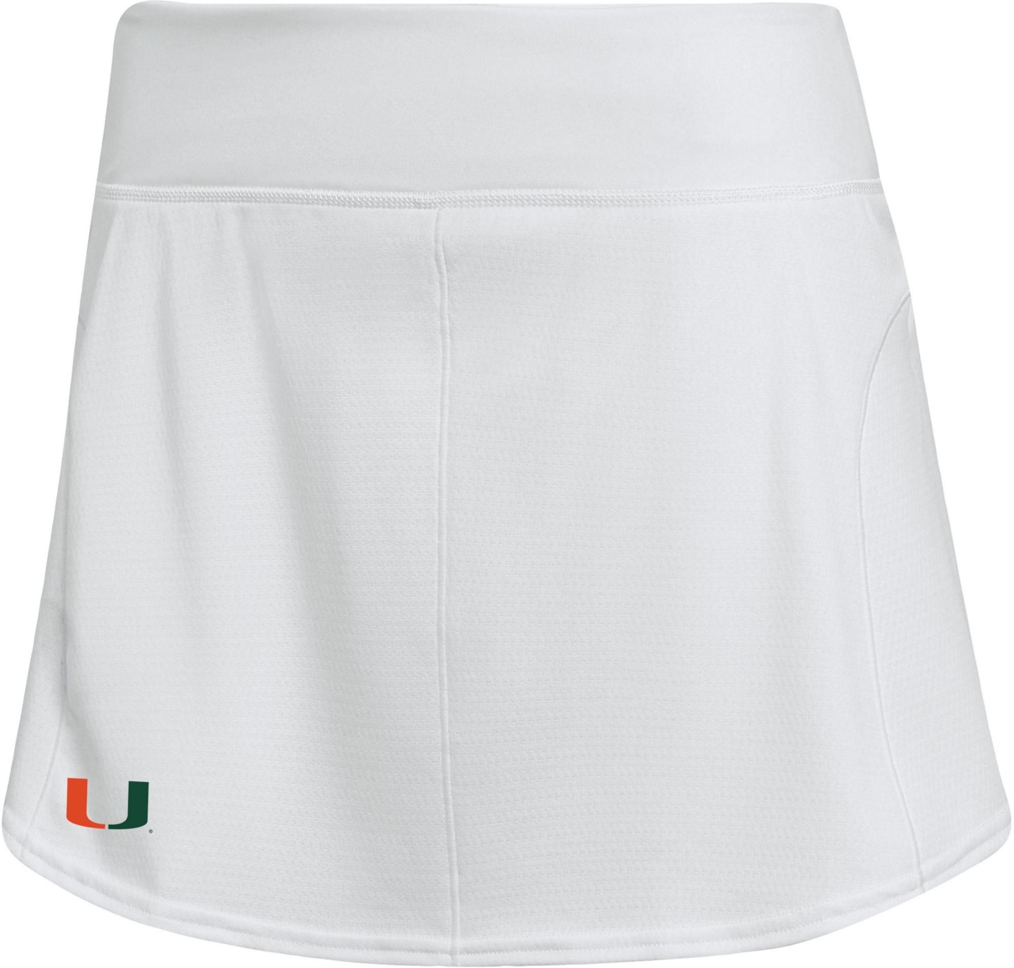 adidas Women's Miami Hurricanes White Tennis Skirt product image