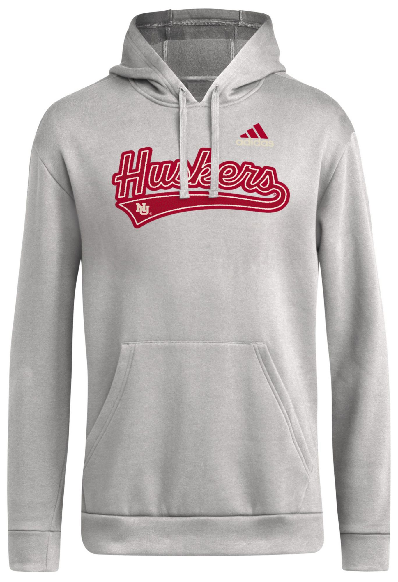 adidas Women's Nebraska Cornhuskers Grey College Prep Pullover Hoodie product image