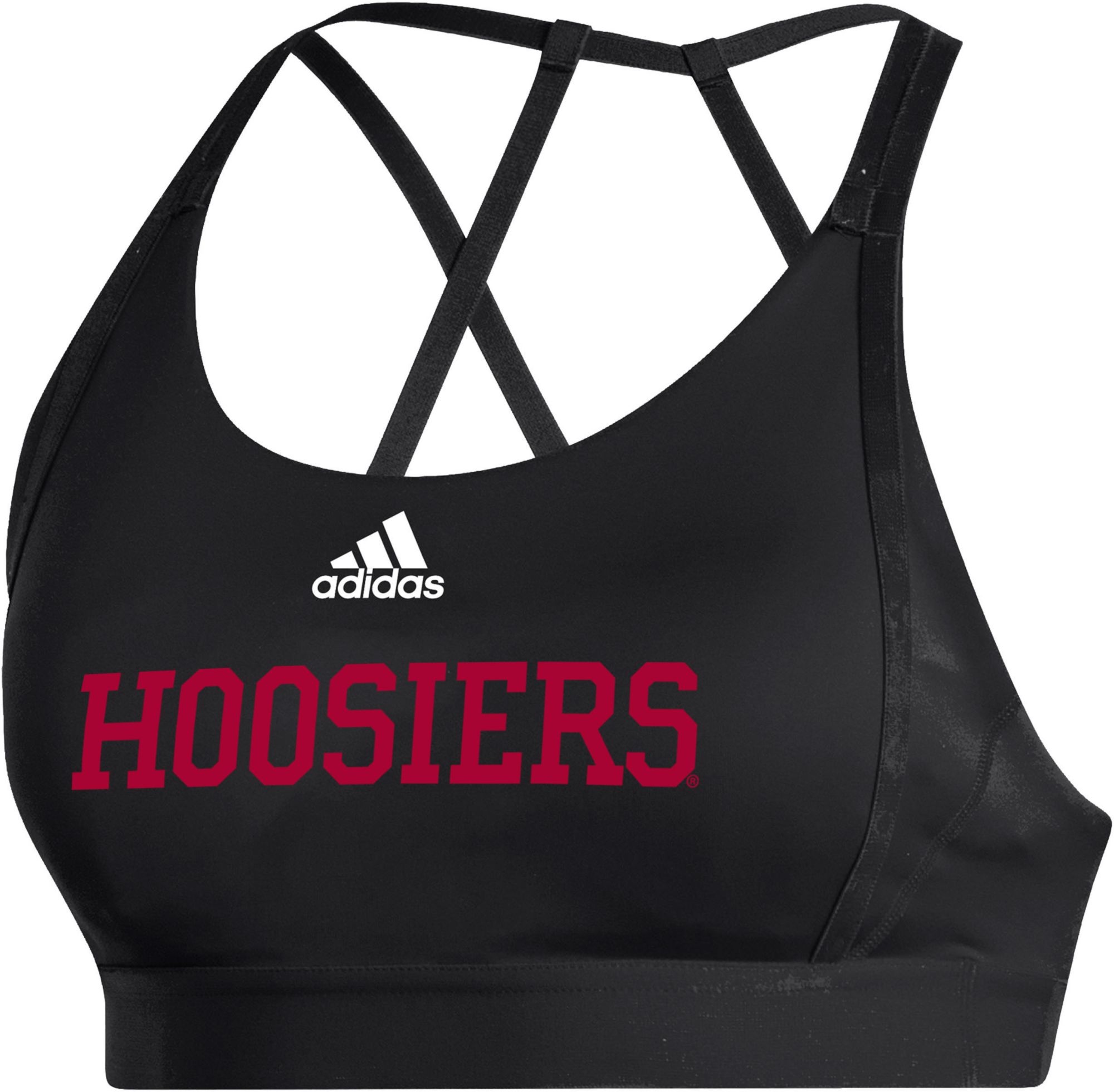 adidas Women's Indiana Hoosiers Black Ultimate Bra product image