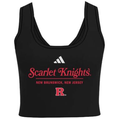 sorry, adidas Women's Rutgers Scarlet Knights Black Script Cropped T-Shirt is currently out of stock