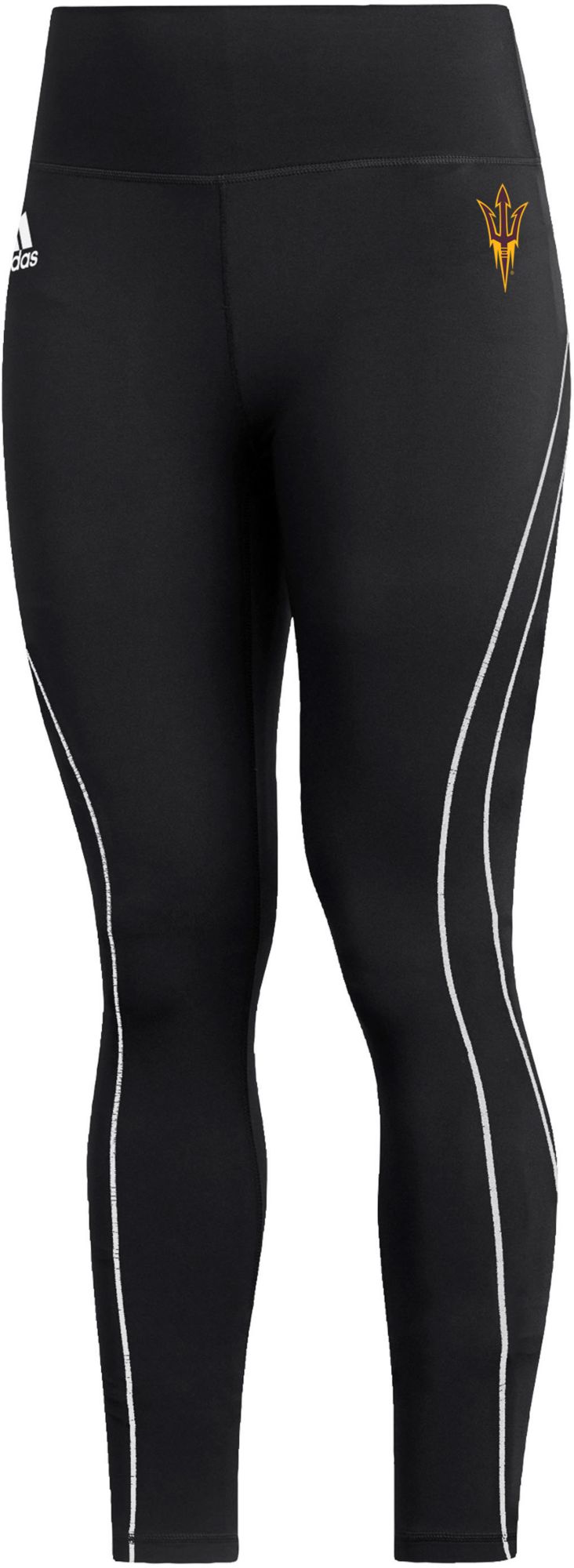 adidas Women's Arizona State Sun Devils Black Stadium Training 7/8 Leggings product image