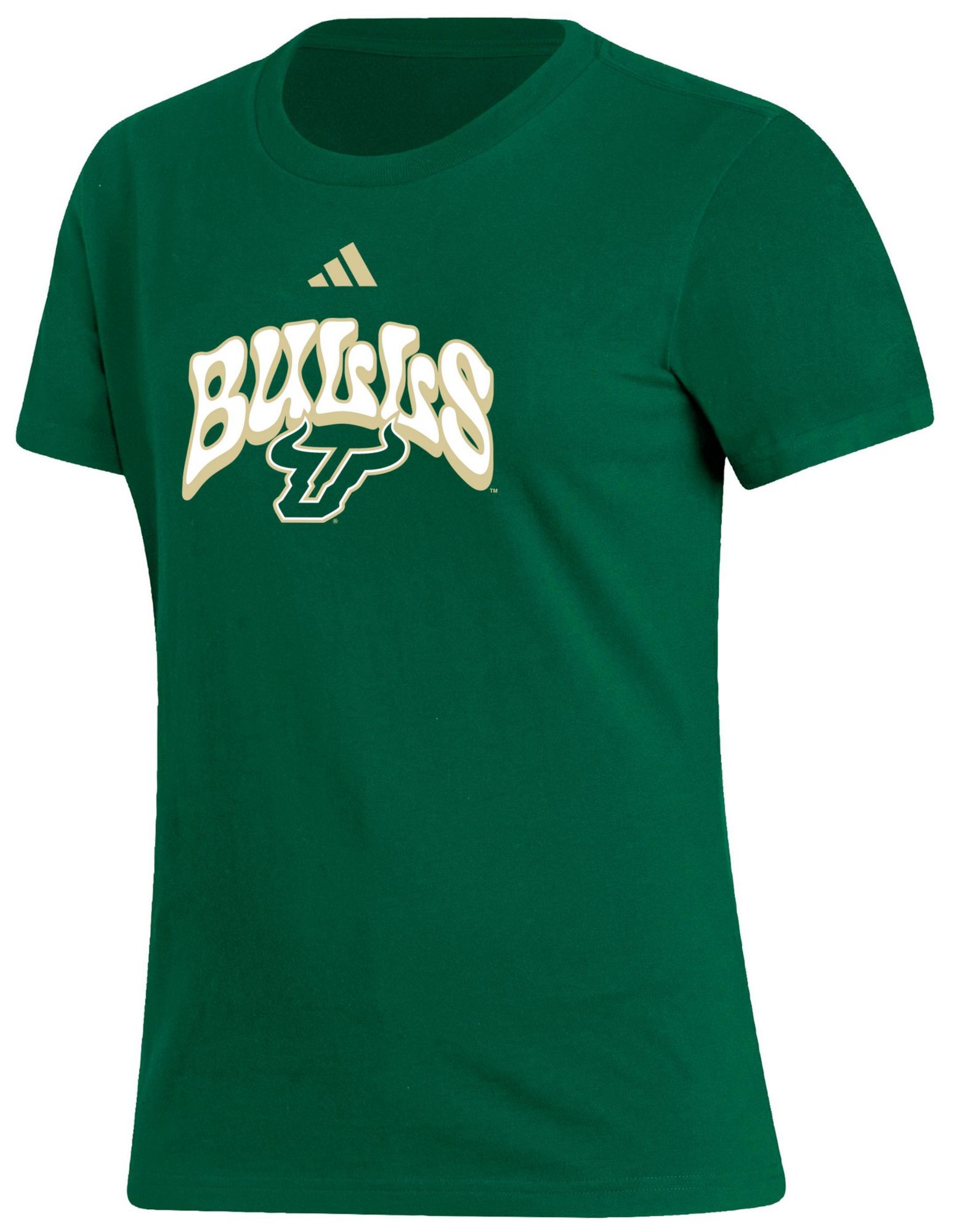 adidas Women's South Florida Bulls Green Fresh T-Shirt product image
