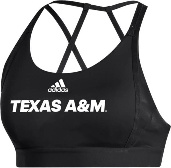 adidas Women's Texas A&M Aggies Black Ultimate Bra