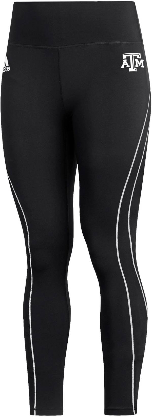 Women's adidas Black Texas A&M Aggies Stadium Training 7/8 Leggings