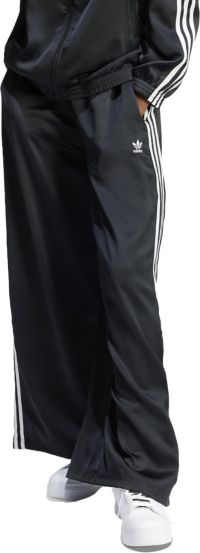 パンツ adidas SATIN WIDE LEG PANTS adidas Originals Women's Adicolor Satin Wide Leg Track Pants