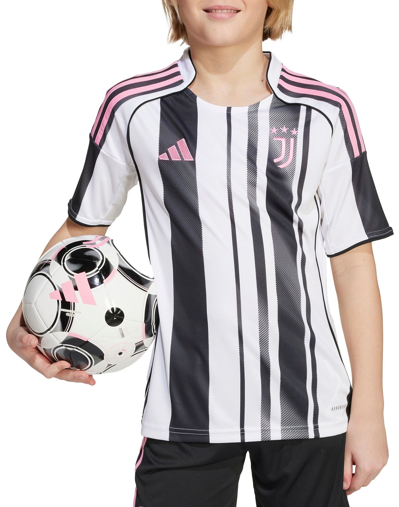 adidas Youth Juventus 2025-26 White Home Replica Jersey product image