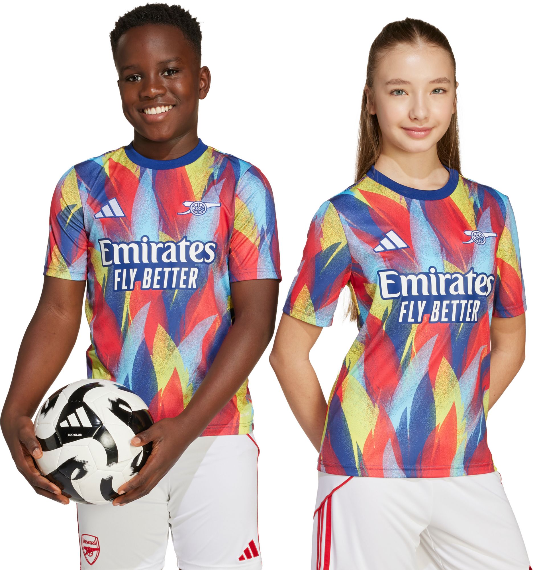 adidas Youth Arsenal 2025-26 Blue Home Prematch Jersey product image
