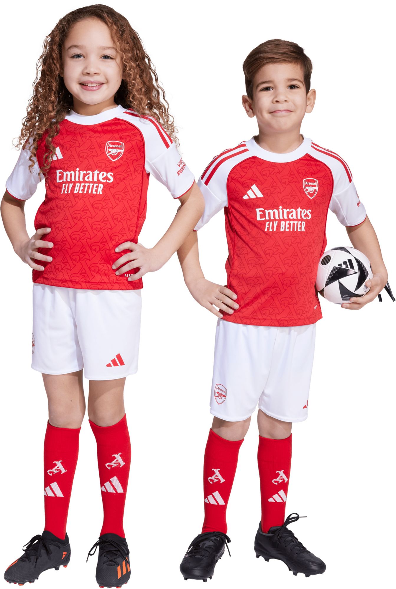 adidas Toddler/Kids' Arsenal 2025-26 Red Home Replica Jersey Kit product image