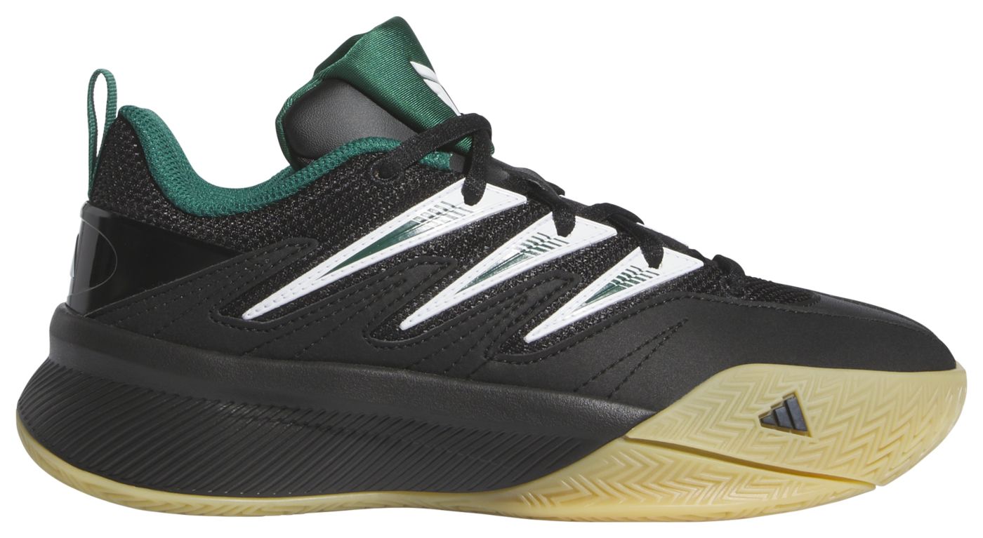 Boys Adidas Dame Certified 3 Boys Grade School Basketball Shoes Collegiate Green Black White Size 5.5