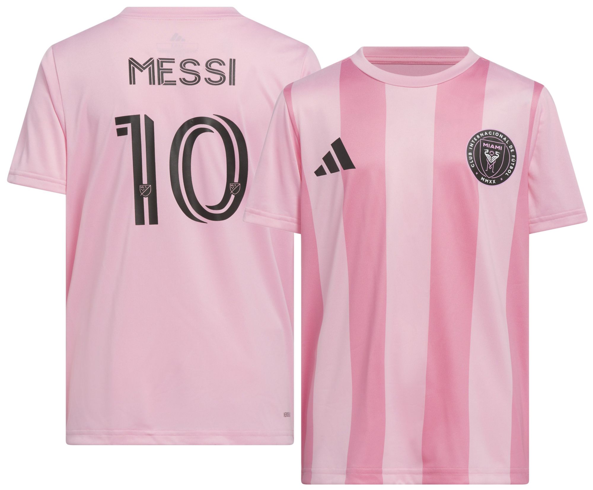 adidas Youth Inter Miami CF 2025 Lionel Messi #10 Pink Authentic T-Shirt product image