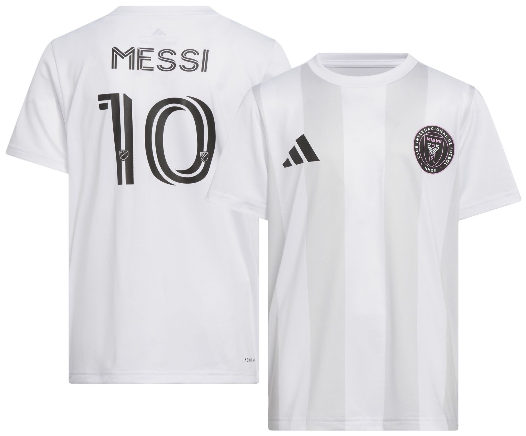 adidas Youth Inter Miami CF 2025 Lionel Messi #10 White Authentic T-Shirt product image