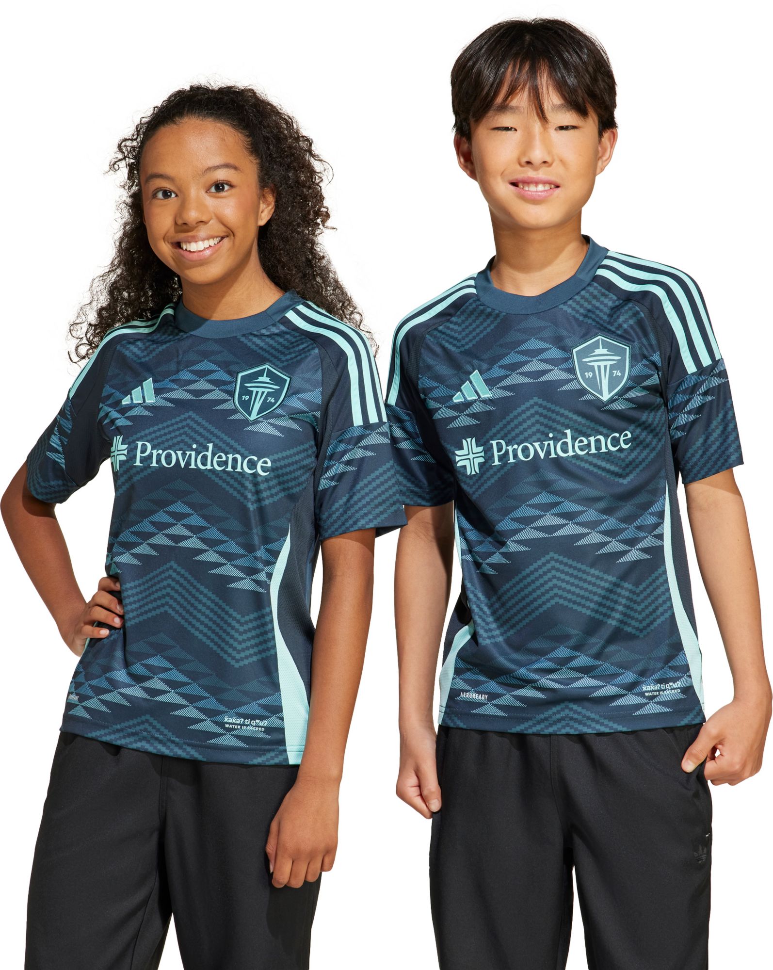 adidas Youth Seattle Sounders 2025 Secondary Replica "The Salish Sea Kit" Jersey product image