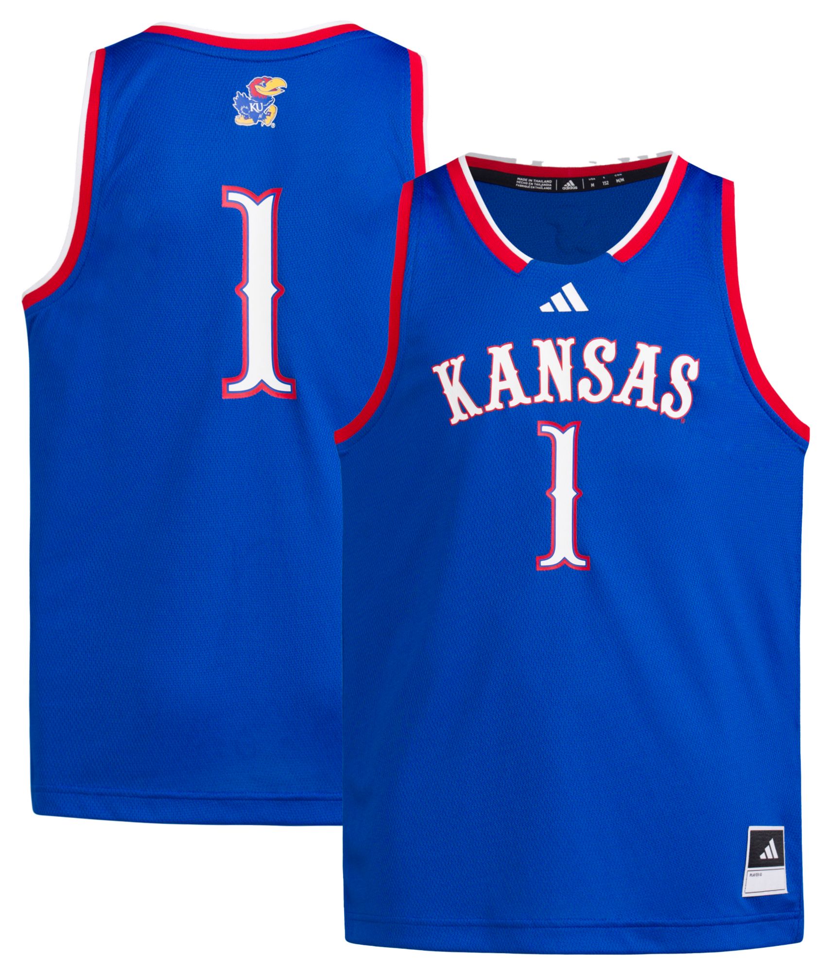 adidas Youth Kansas Jayhawks Royal Swingman Jersey product image